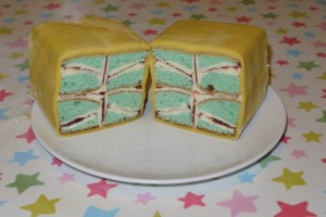 union flag battenberg cake