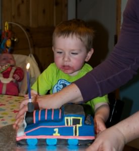 Thomas the Tank Engine birthday cake