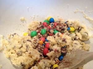 rainbow cookie mixture