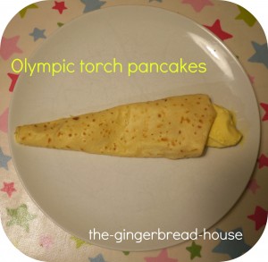 olympic torch pancakes