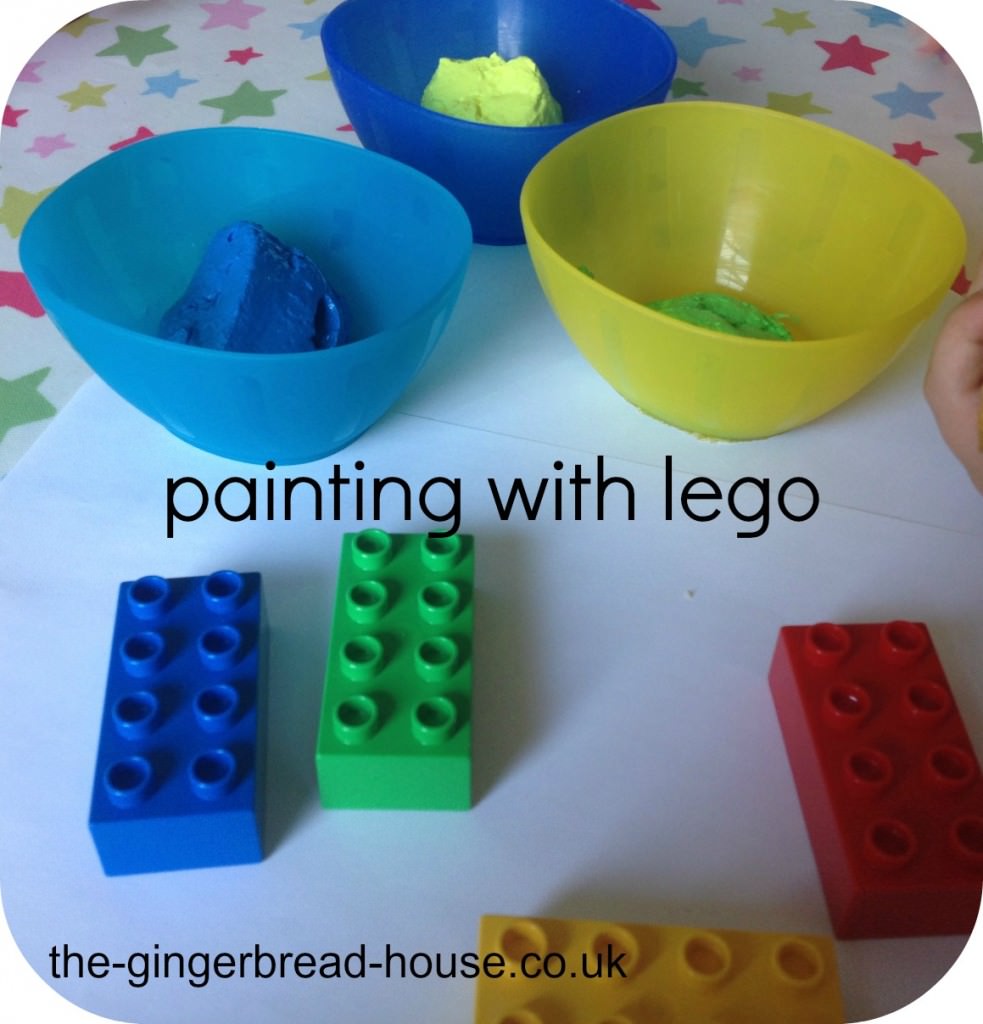 painting with lego