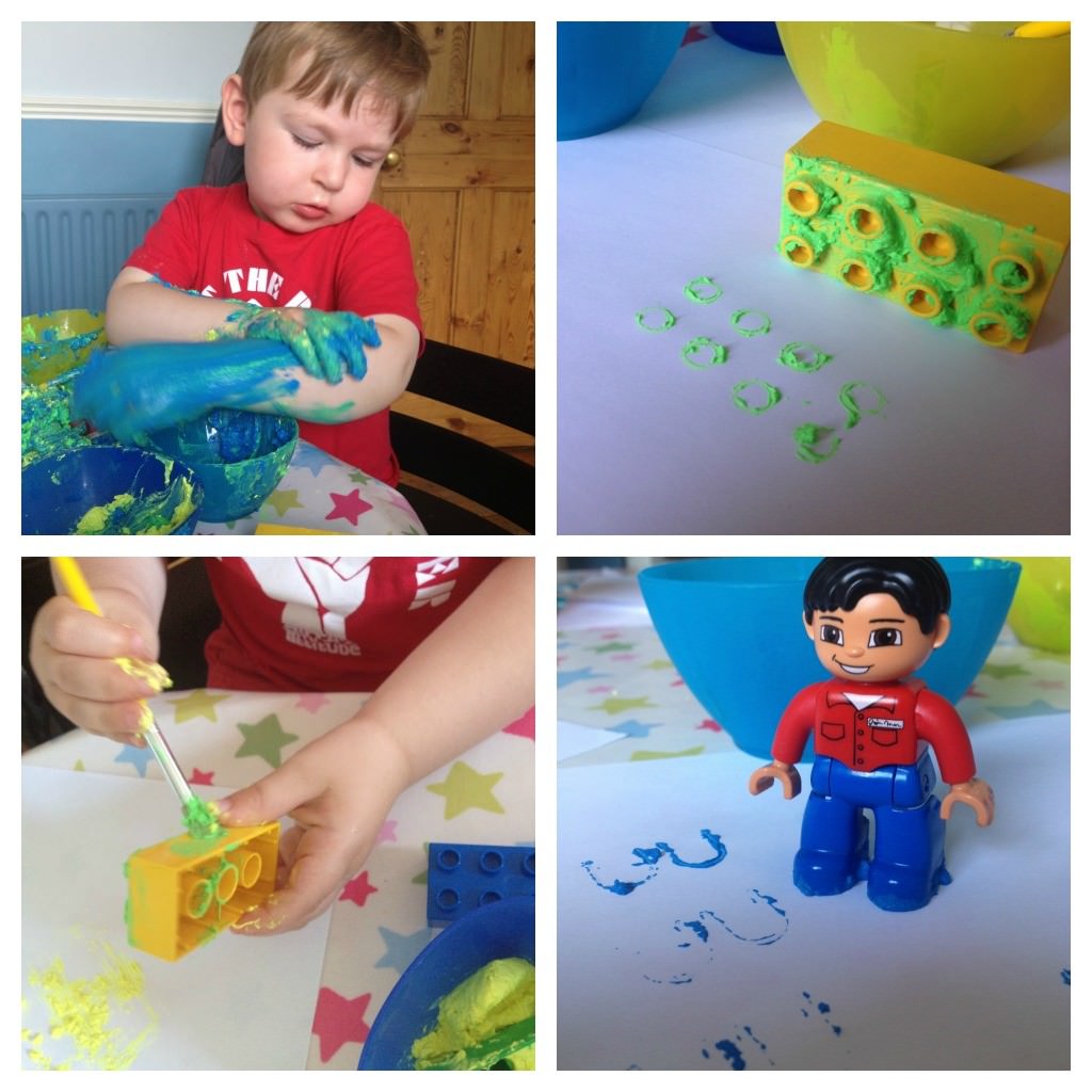 painting with lego
