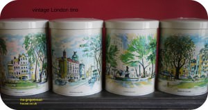 vintage London tins