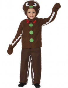 child in little ginger man costume