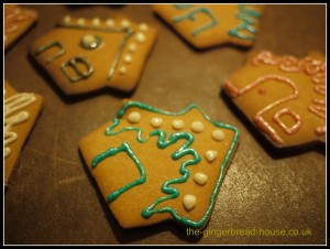 iced gingerbread biscuits