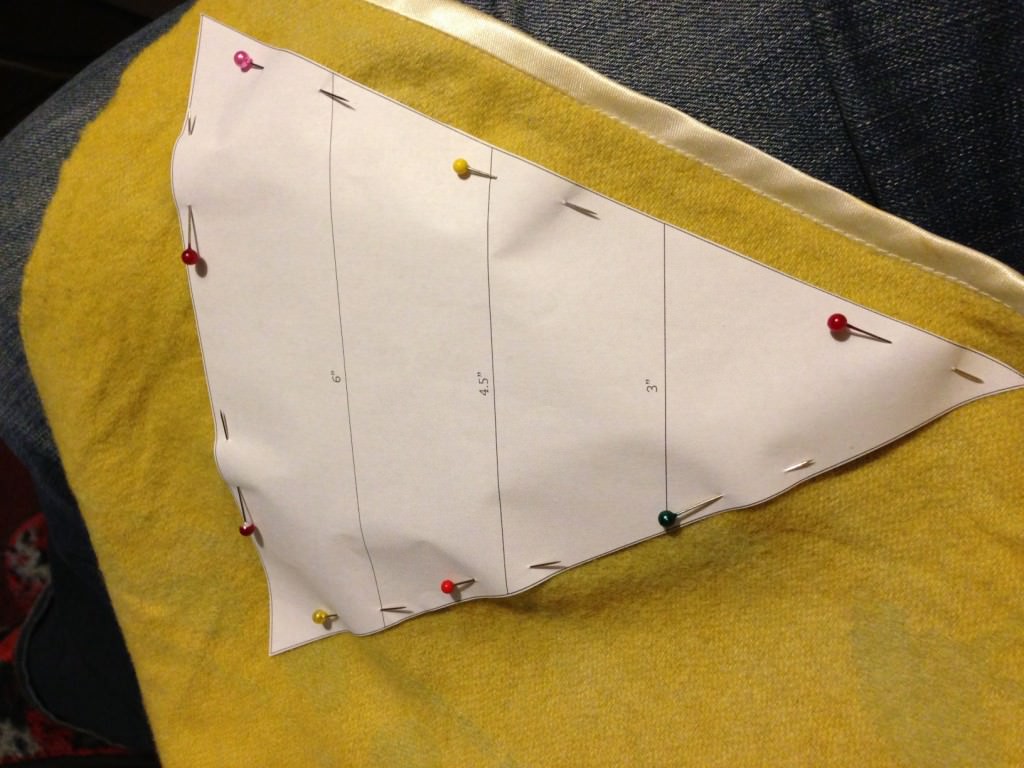 cutting out bunting