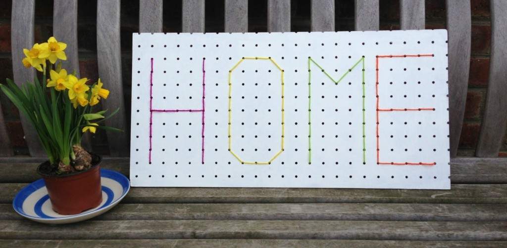 embroidered pegboard