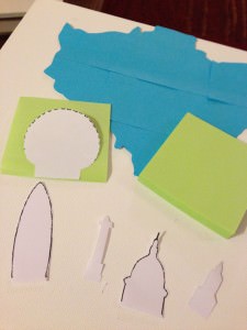 crafting with post-it notes