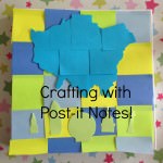 crafting with post-it notes