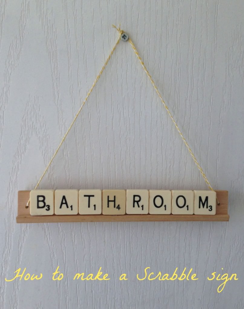 how to make a Scrabble sign