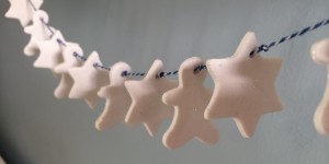 oven baked clay garland