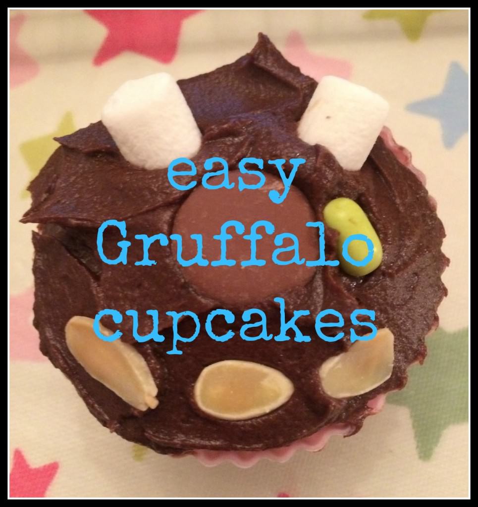 how to make gruffalo cupcak