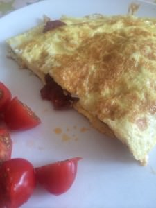 omelette with chorizo