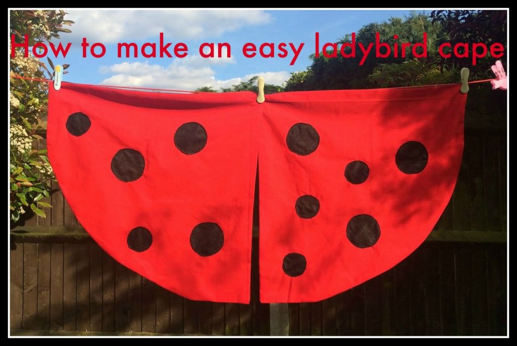 how to make an easy ladybird cape
