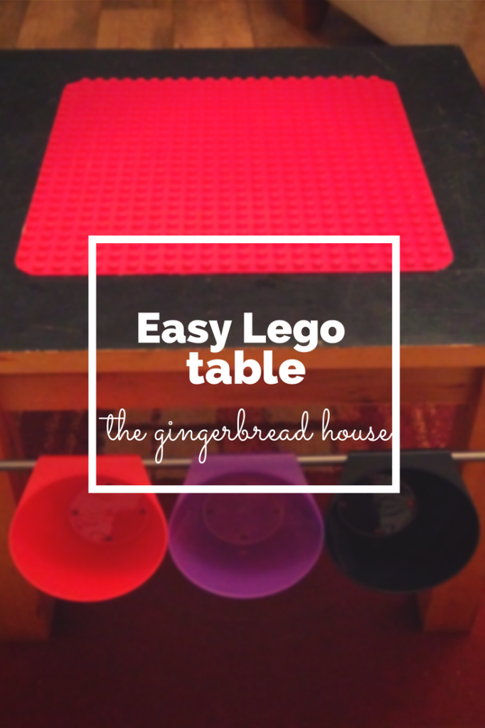 easy lego table - the gingerbread house