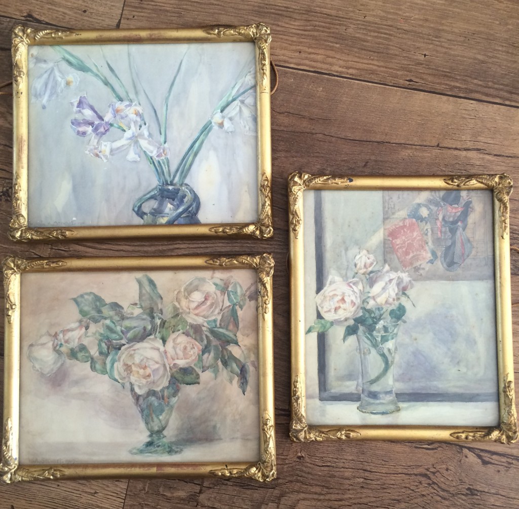 vintage flower paintings