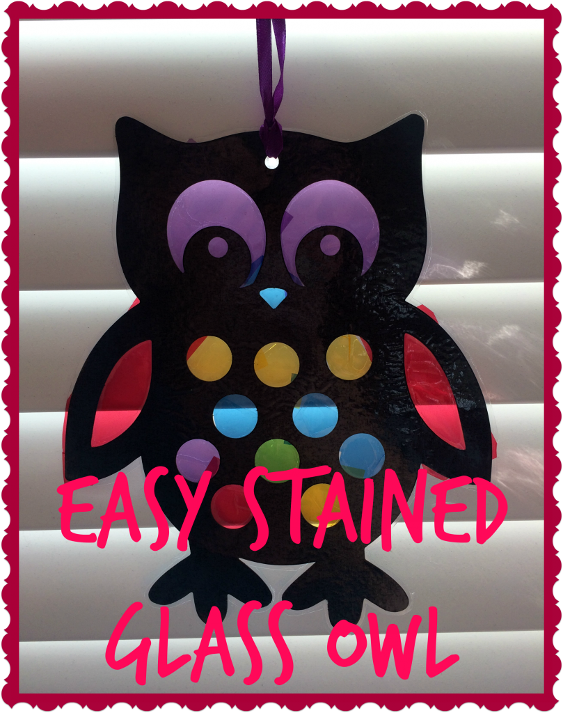easy stained glass owl - the gingerbread house