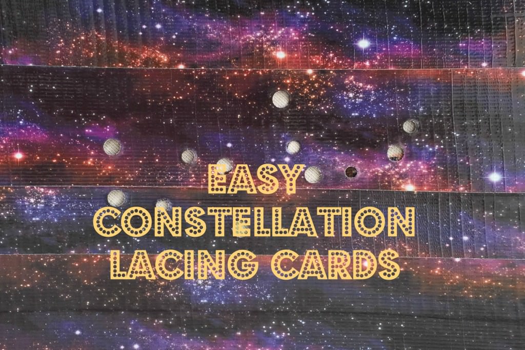 easy constellation lacing cards