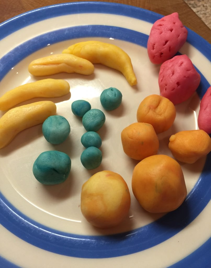 how to make marzipan fruit with children