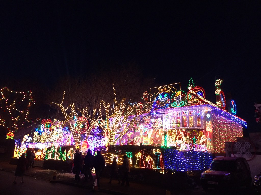 Christmas lights in Melksham