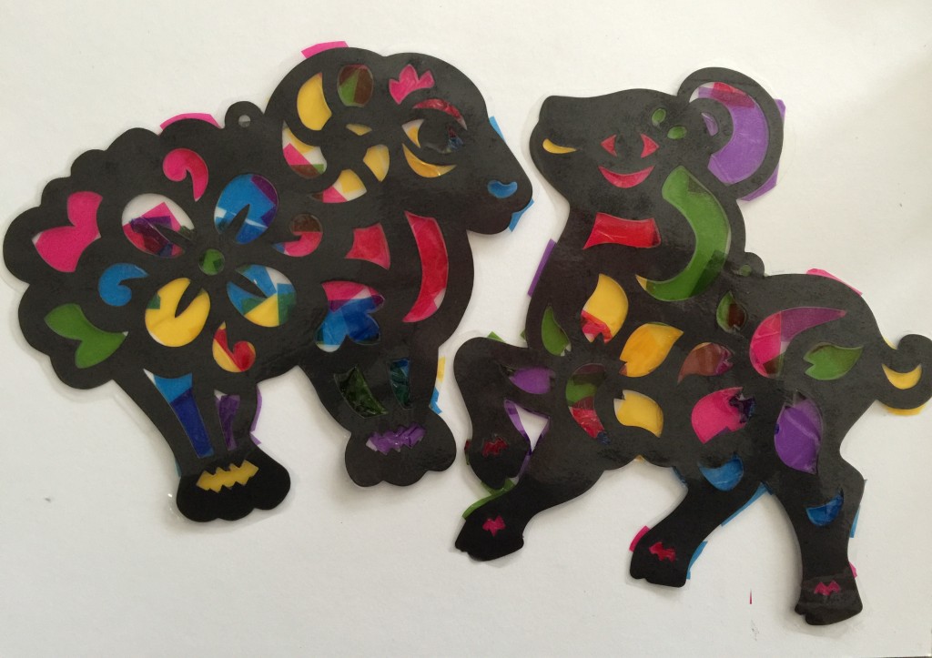 Year of the Sheep sun catcher decoration