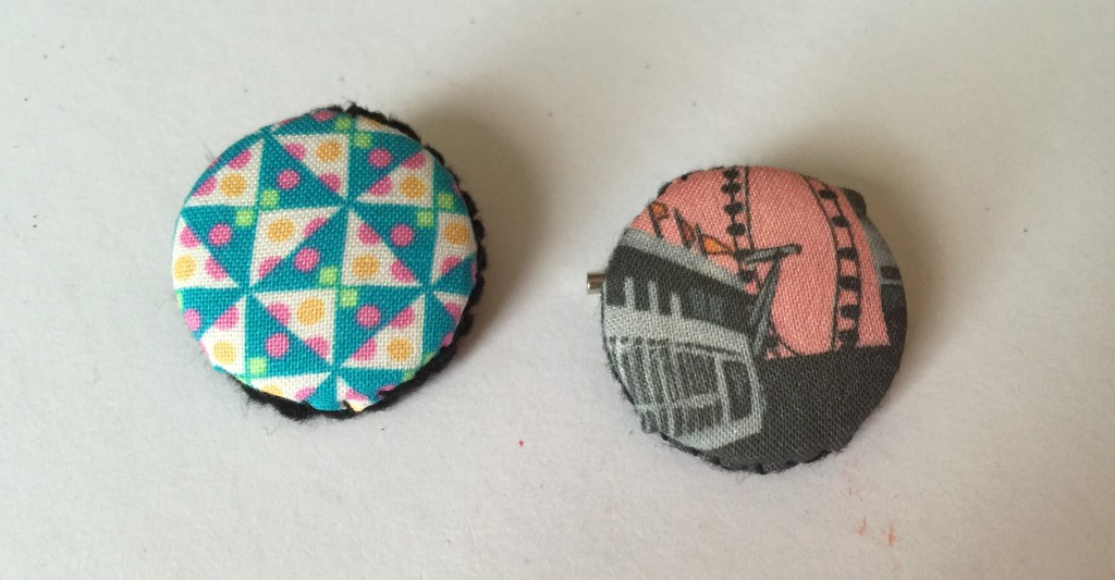 handmade button brooches