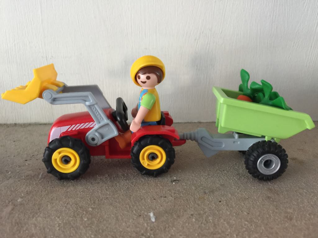 Playmobil tractor boy