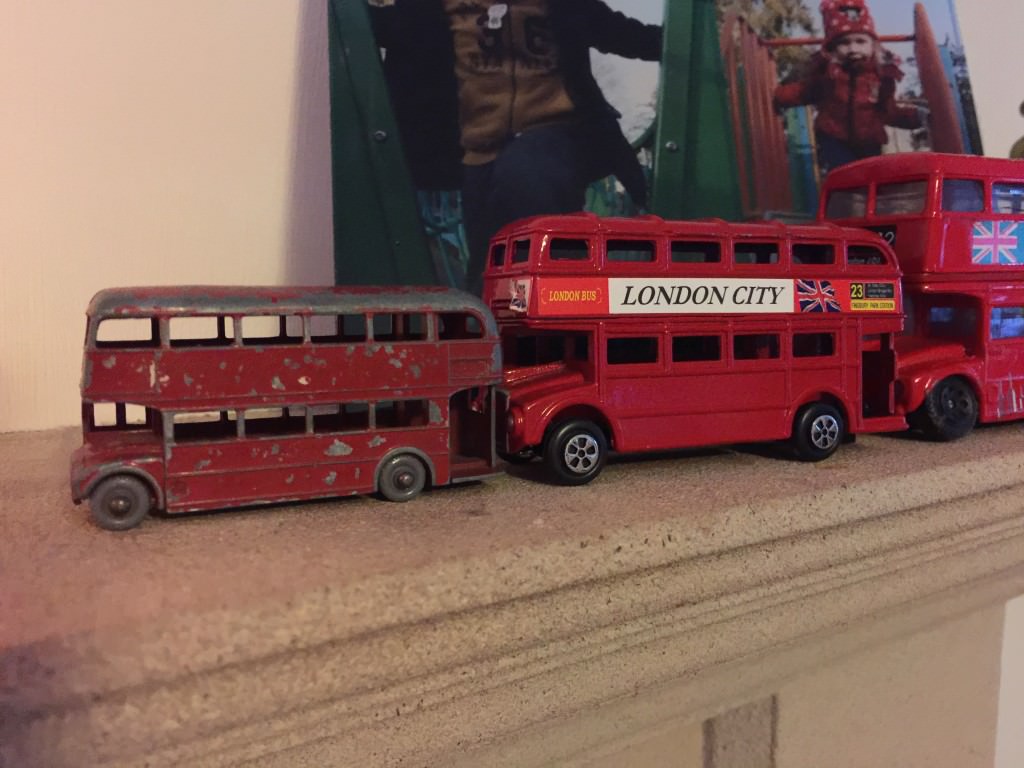 vintage London toy bus