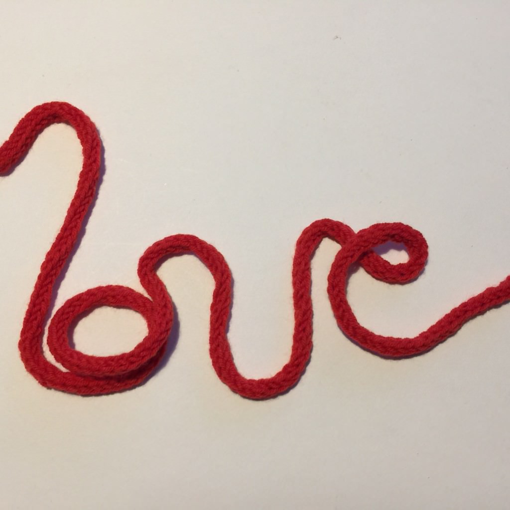 love in cursive script