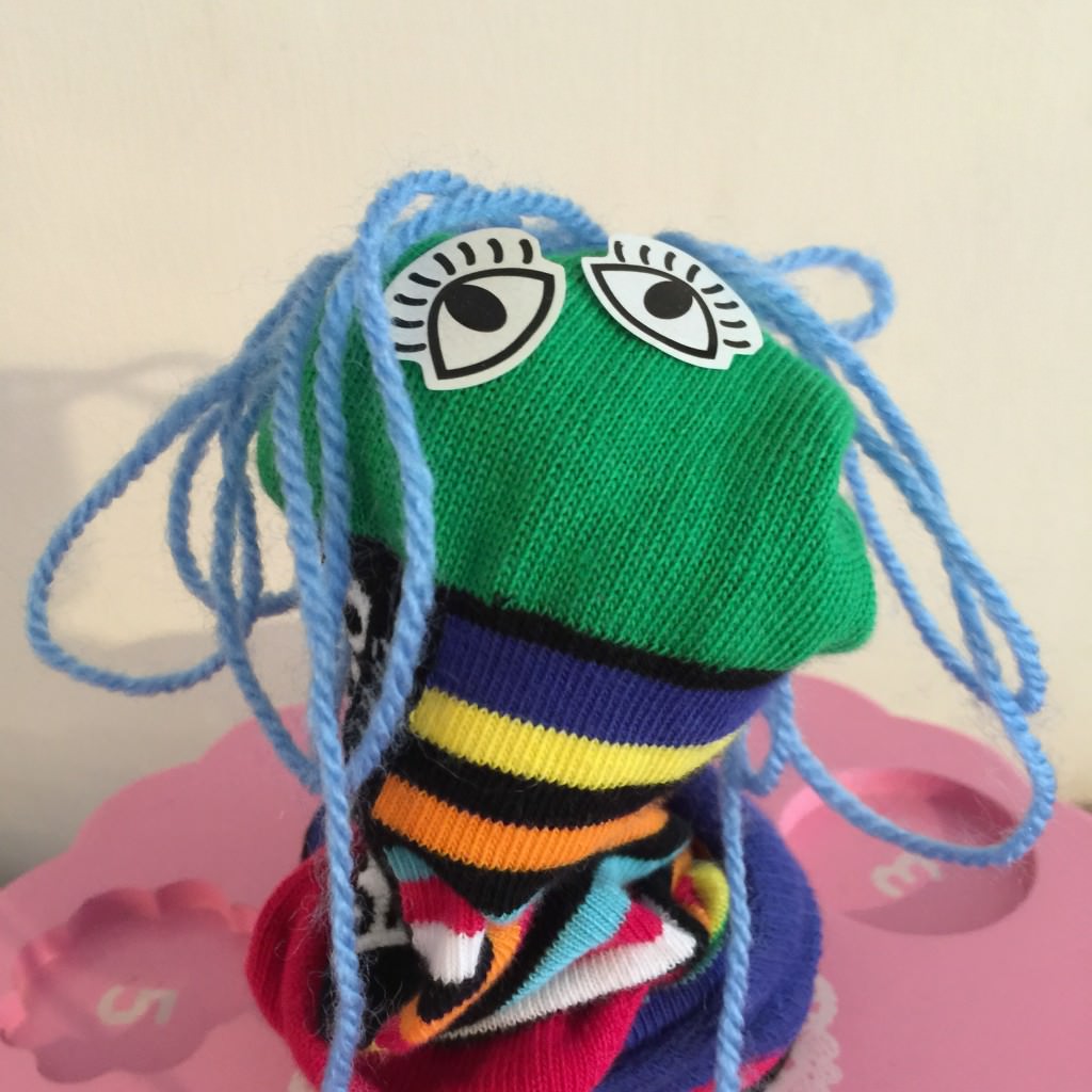 handmade sock puppet