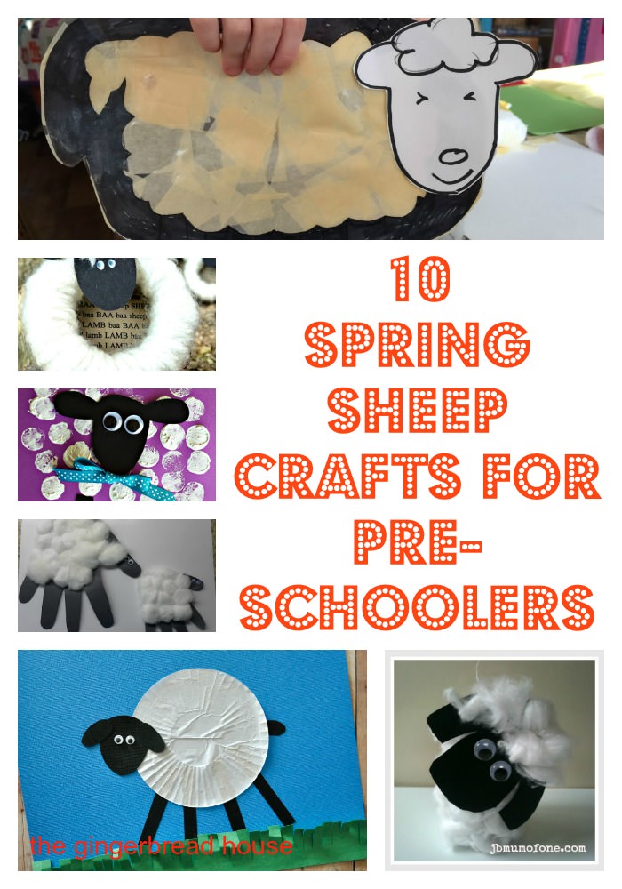 10 Spring sheep crafts for pre-schoolers