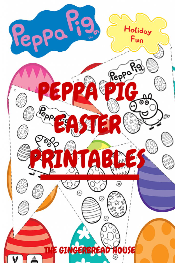 Free Peppa Pig Easter printables