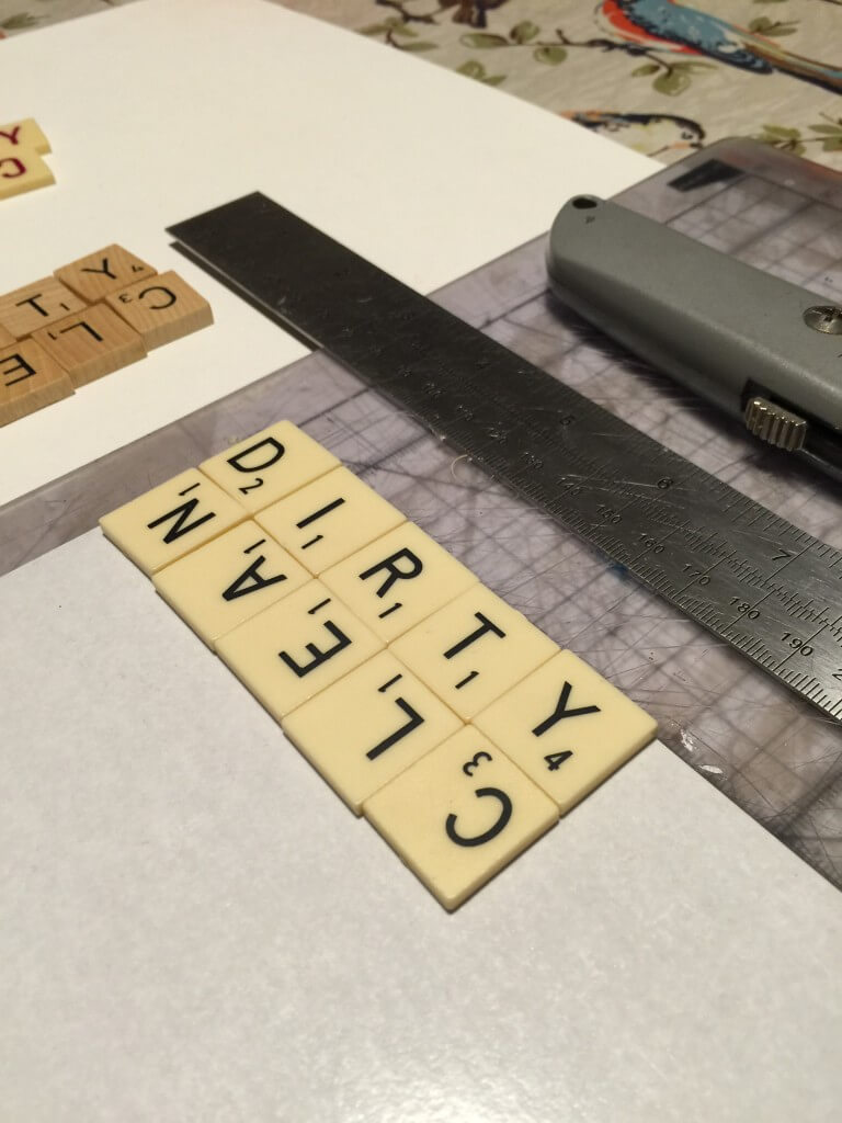 Scrabble tile dishwasher magnet