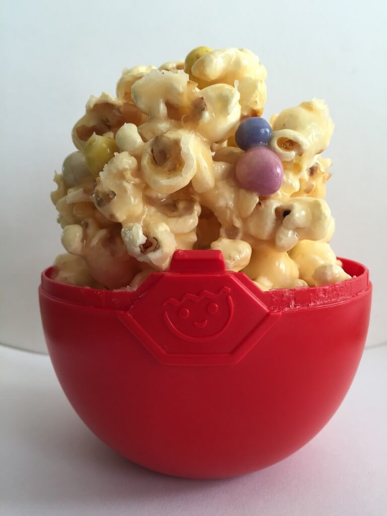 Easter popcorn in a Playmobil egg
