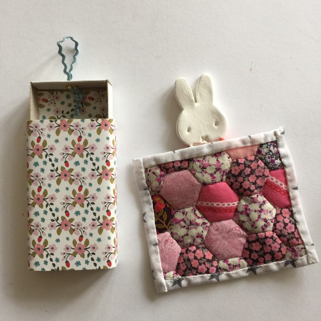 mini Miffy quilt - the gingerbread house