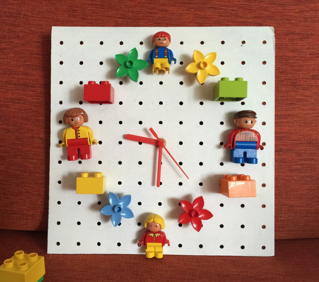 how to make a lego clock for kids - the gingerbread house