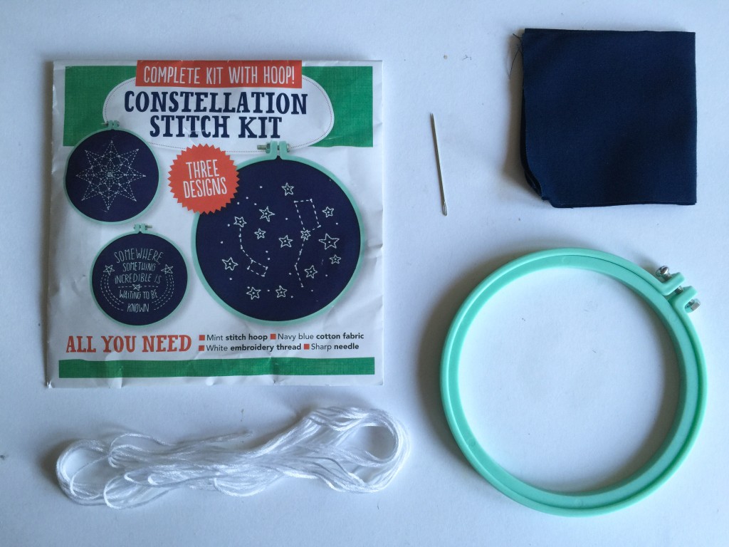 Mollie Makes star hoop stitch kit