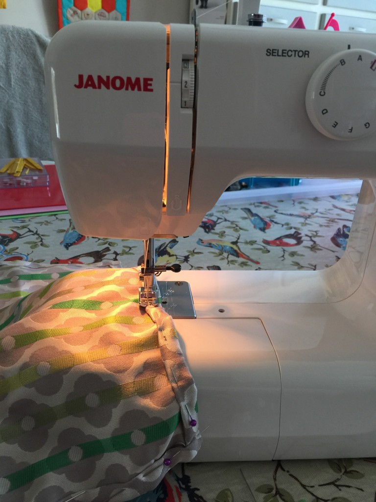 making a sewing machine cover
