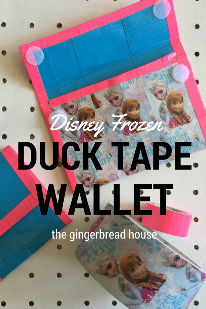 Disney Frozen Duck Tape wallet - the gingerbread house