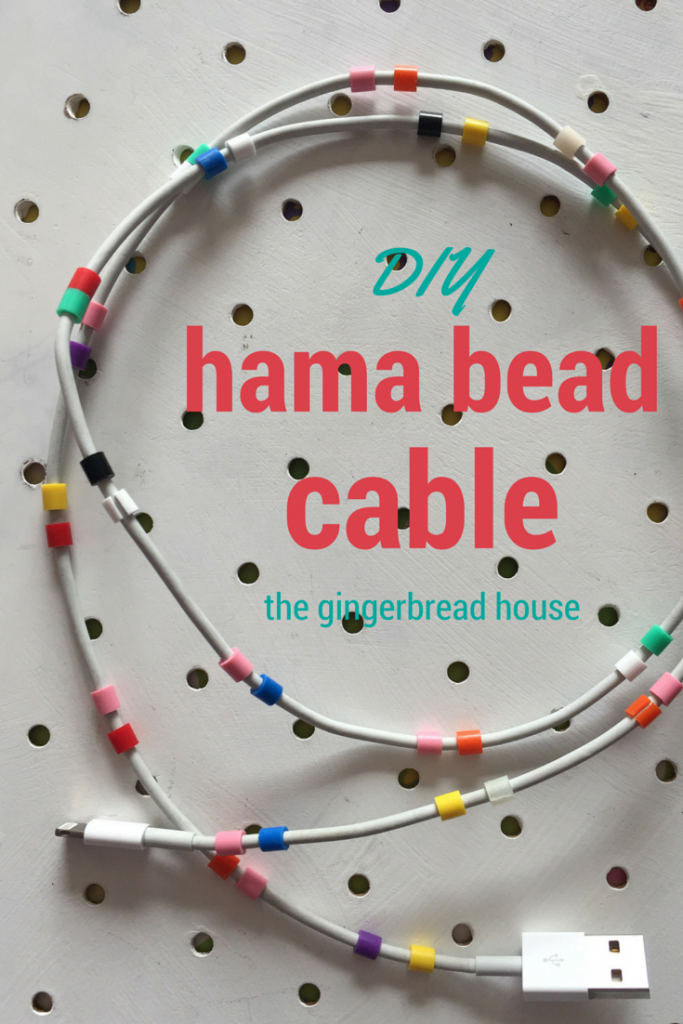 DIY hama bead personalised cable