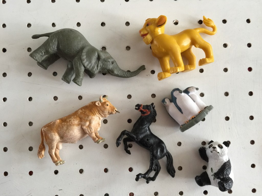 selection of toy zoo animals