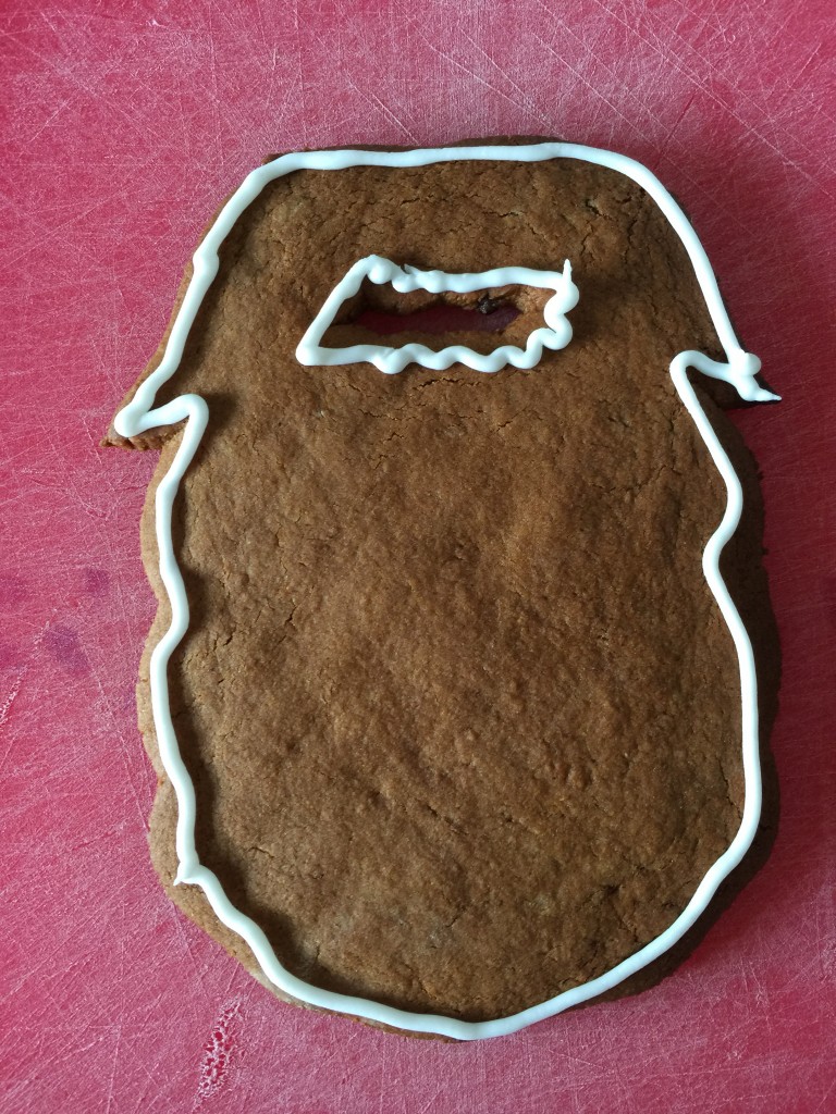 Mr Twits gingerbeard biscuit