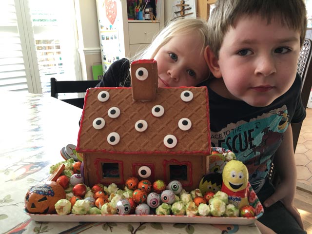 gingerbread house for Halloween