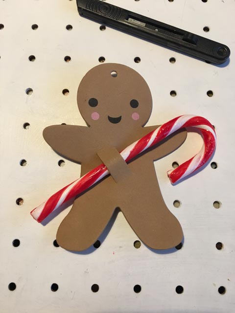 gingerbread candy cane holder
