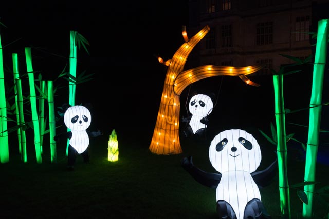 display at Longleat Festival of Lights