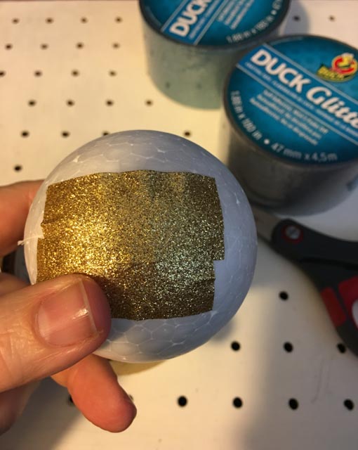 Duck glitter crafting tape balls