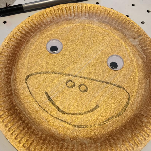 Chinese New Year paper plate monkey