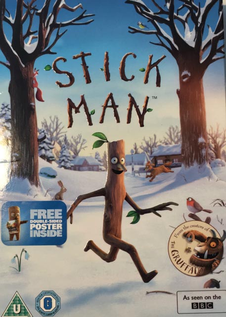 Stick Man DVD 2015 Julia Donaldson Axel Scheffler Animated Movie