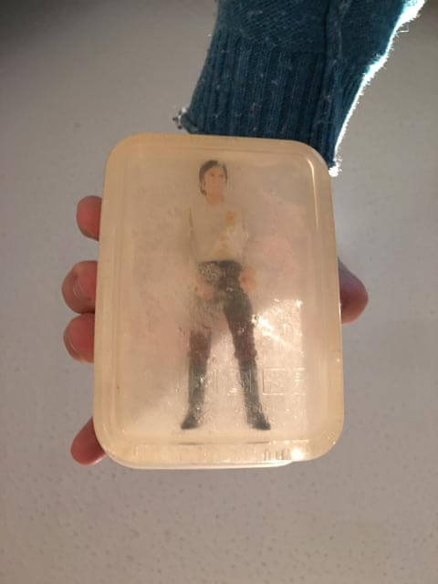DIY Star Wars Han Solo Frozen in Carbonite Soap