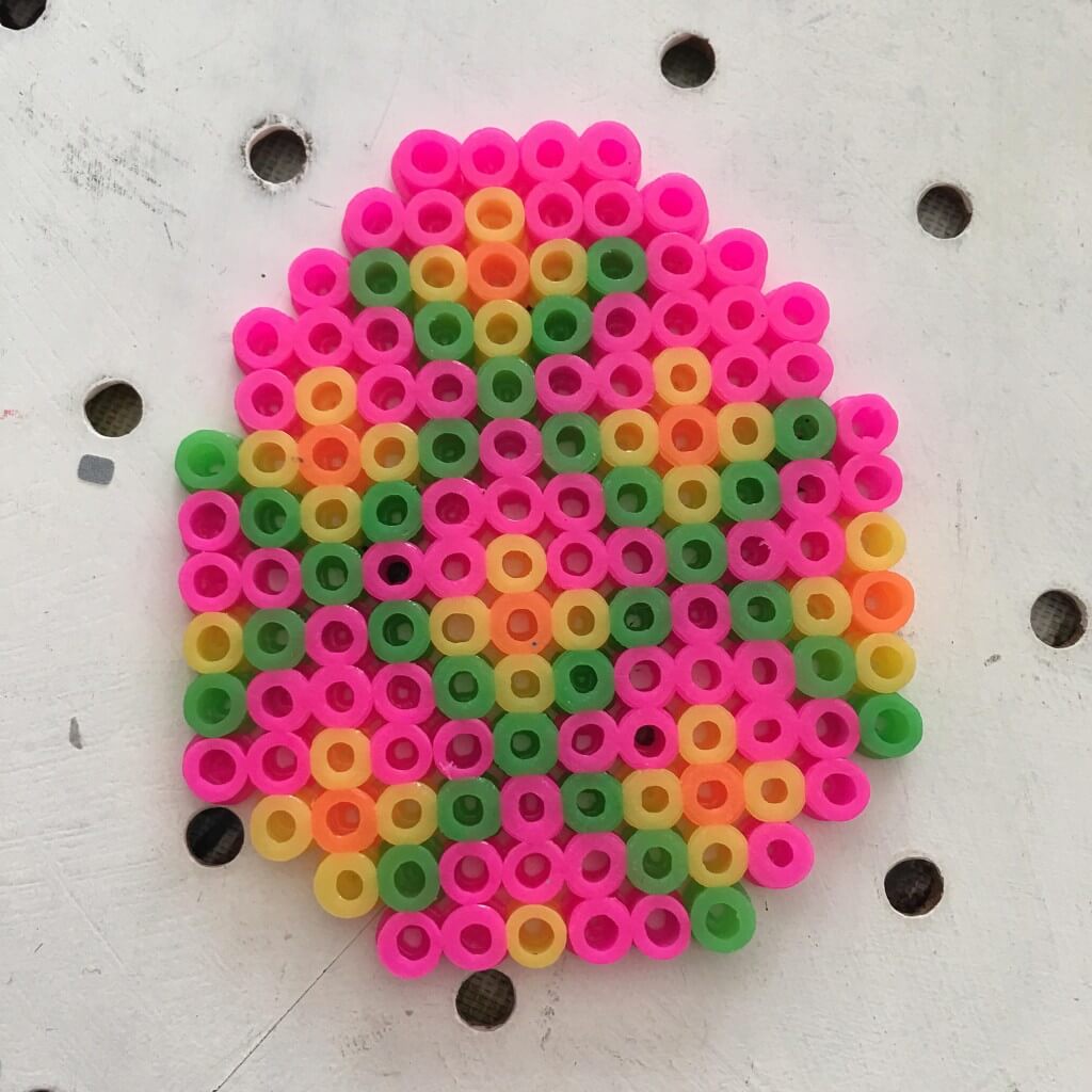 Easter egg fuse bead decoration